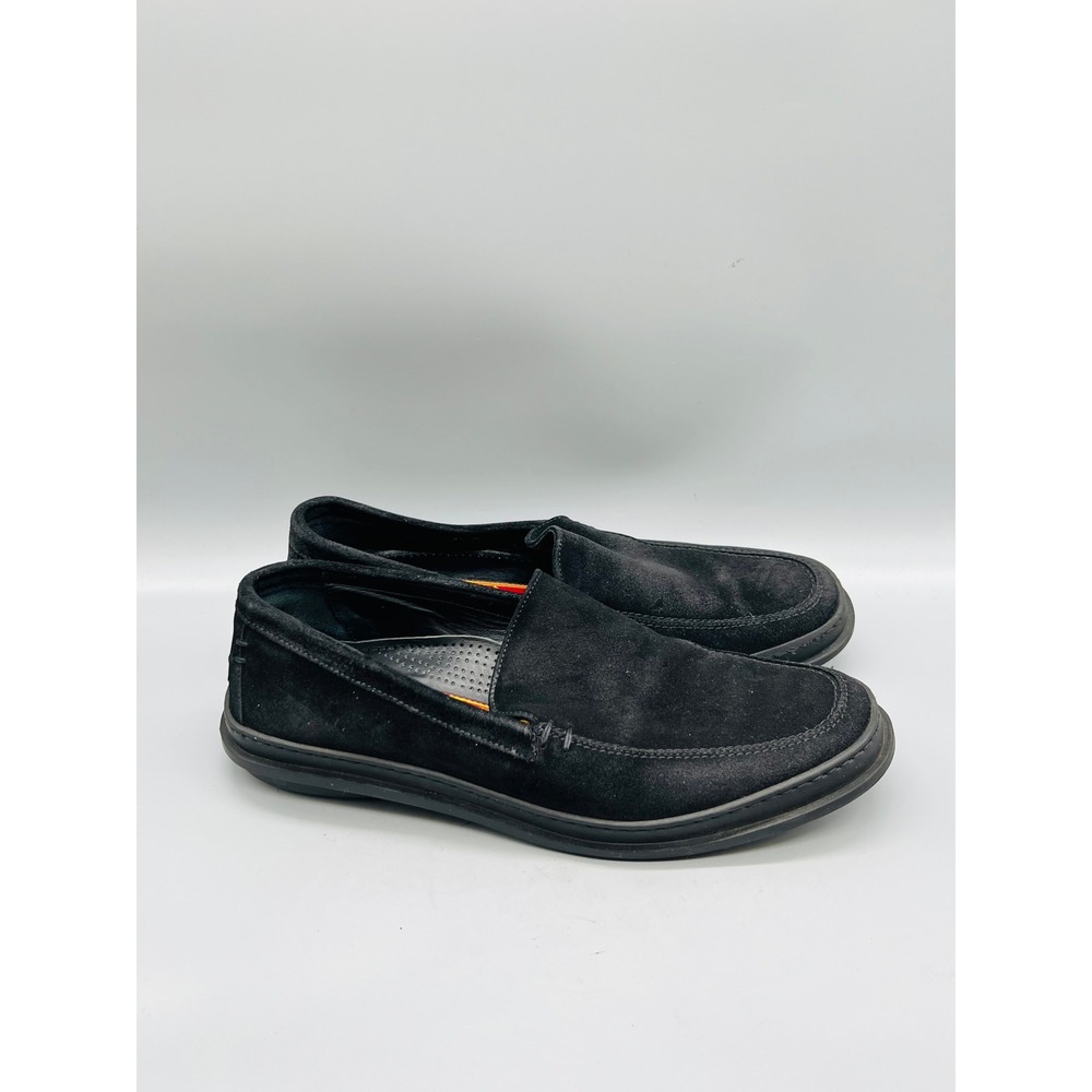 Cole Haan Shoes Mens 8.5 Black Suede Slip On City Loafers Classic Italian Vtg